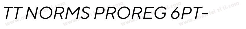 TT NORMS PROREG 6PT字体转换